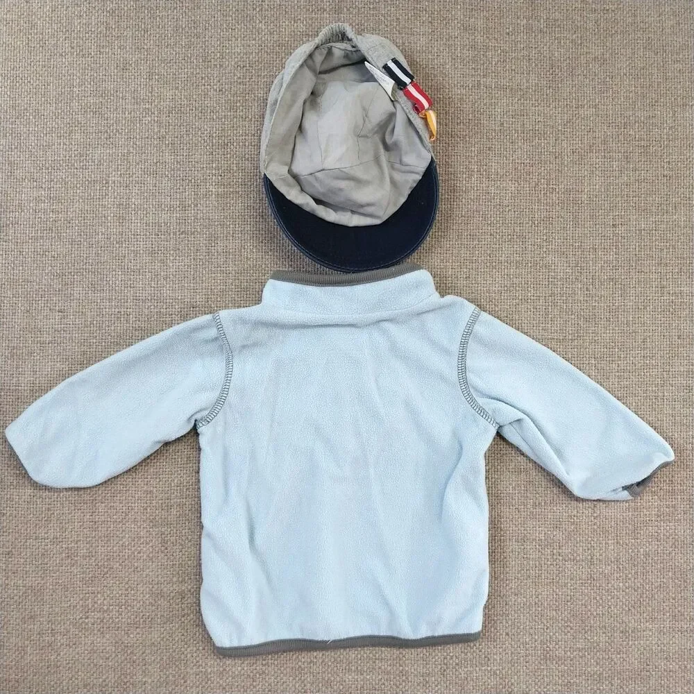 Toddlers Infant Little Sport Hat And Mr. Big Shot Pull-Over Jacket 3-6 Months